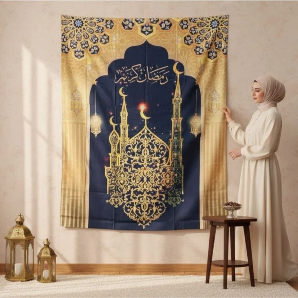Ramadan Tapestry Eid Mubarak Tapestry Wall Art Decor for Any Room 80